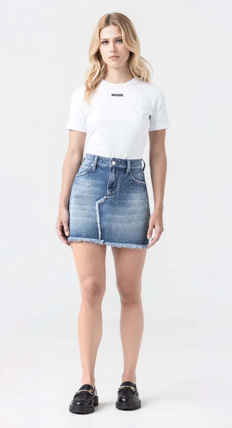 FLORA SKIRT BLUE DENIN