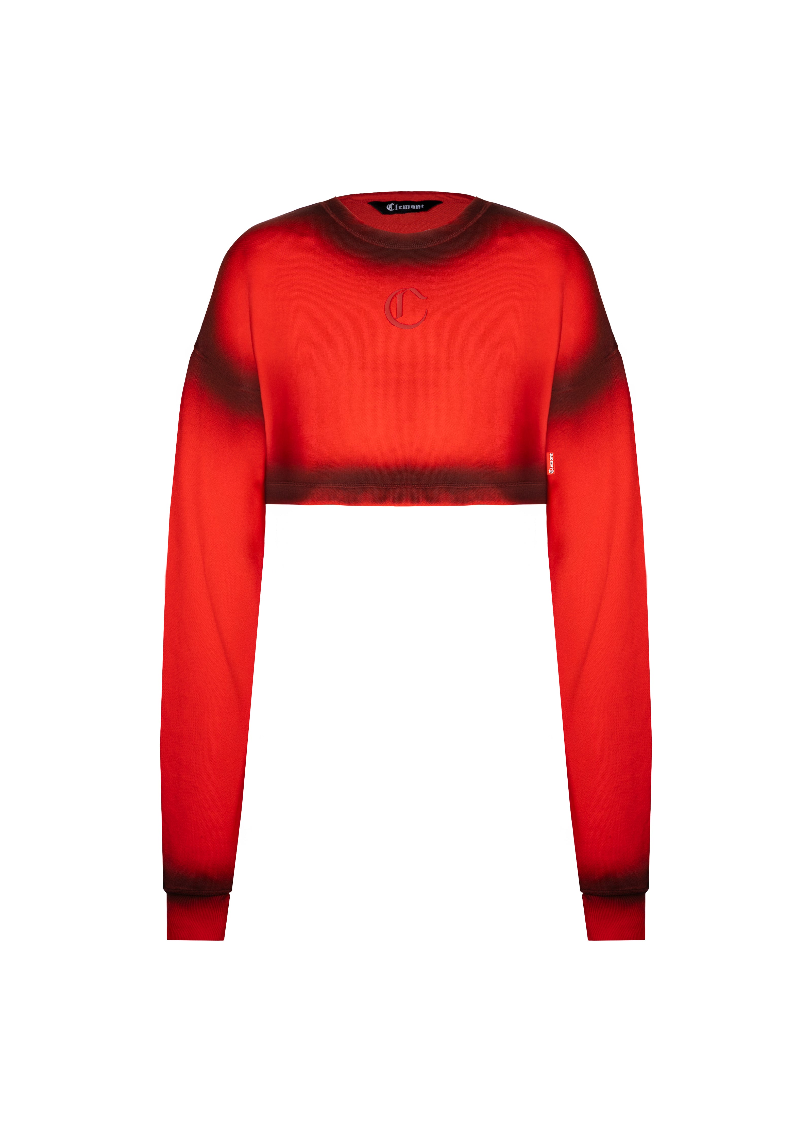 CROPPED SWEATERWOMEN TENEBRA RED