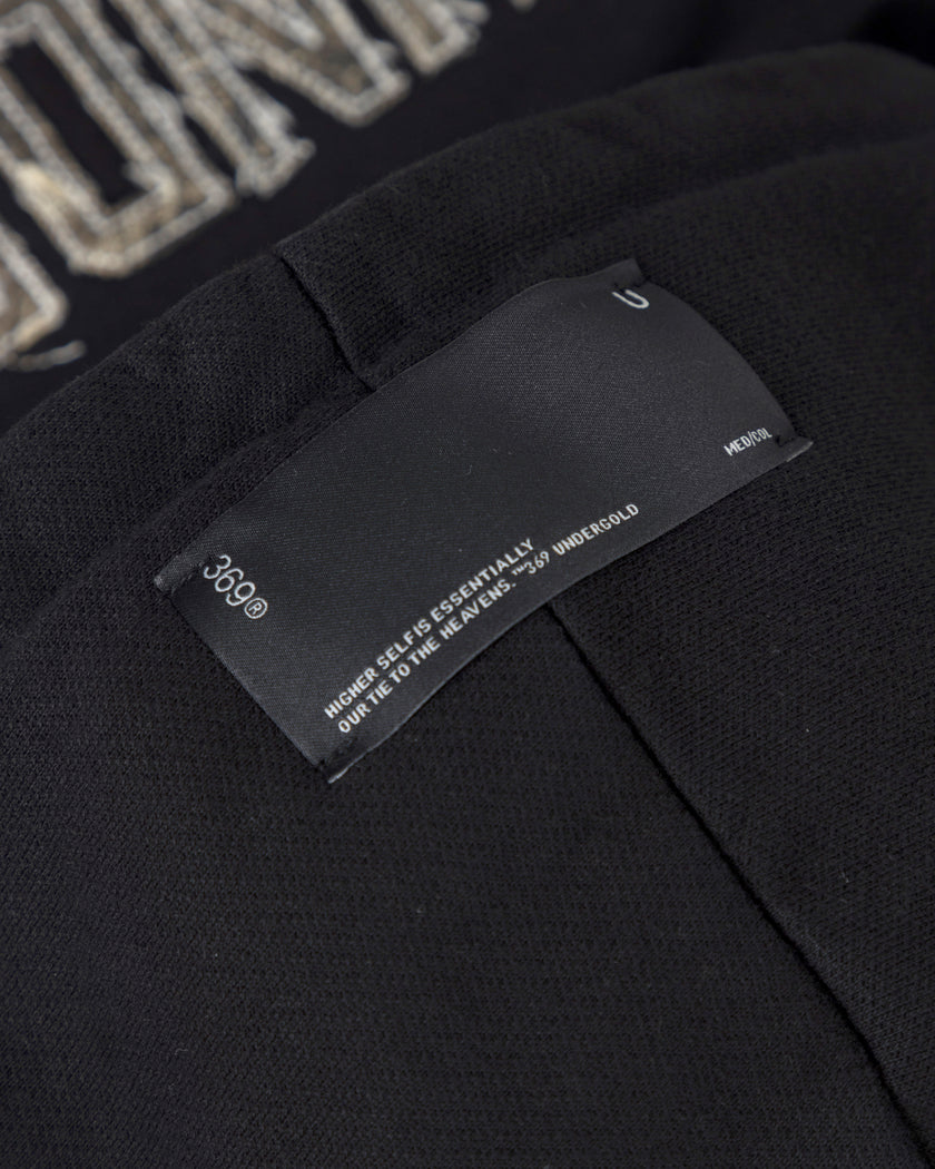 W ECHOES CAMMO UNDRGLD SLIM FIT HOODIE BLACK