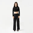 APRILE CROP TOP BLACK W