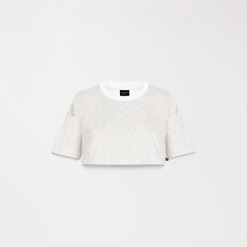 CALDEN CROP TOP WHITE W