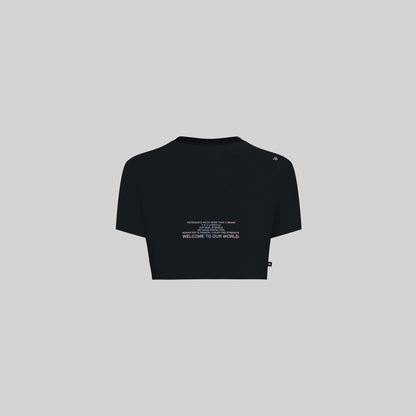 SIERRA CROP TOP BLACK W