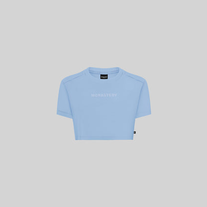 VETTEL CROP TOP FADED DENIM W