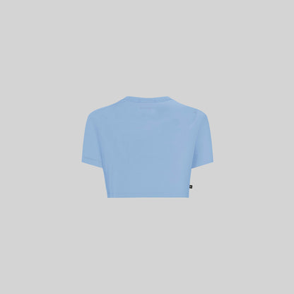 VETTEL CROP TOP FADED DENIM W