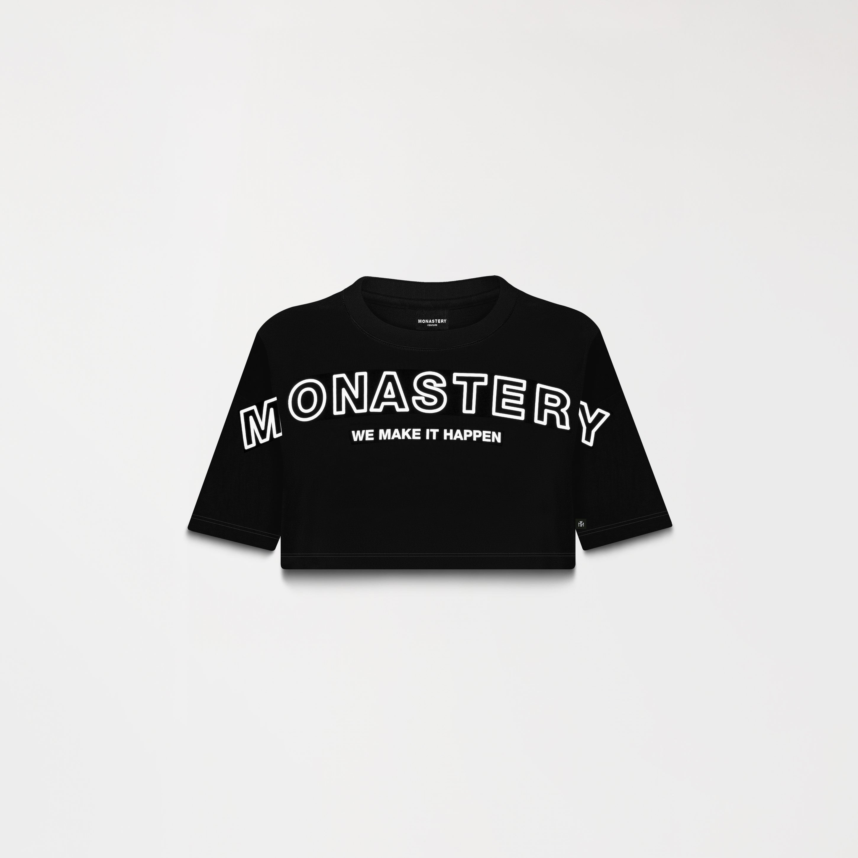 DUSTY CROP TOP BLACK W