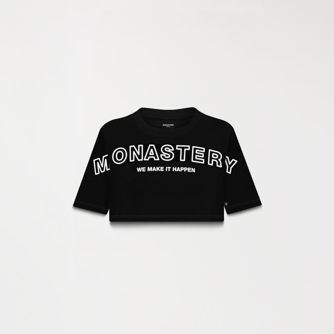 DUSTY CROP TOP BLACK W