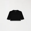 DUSTY CROP TOP BLACK W