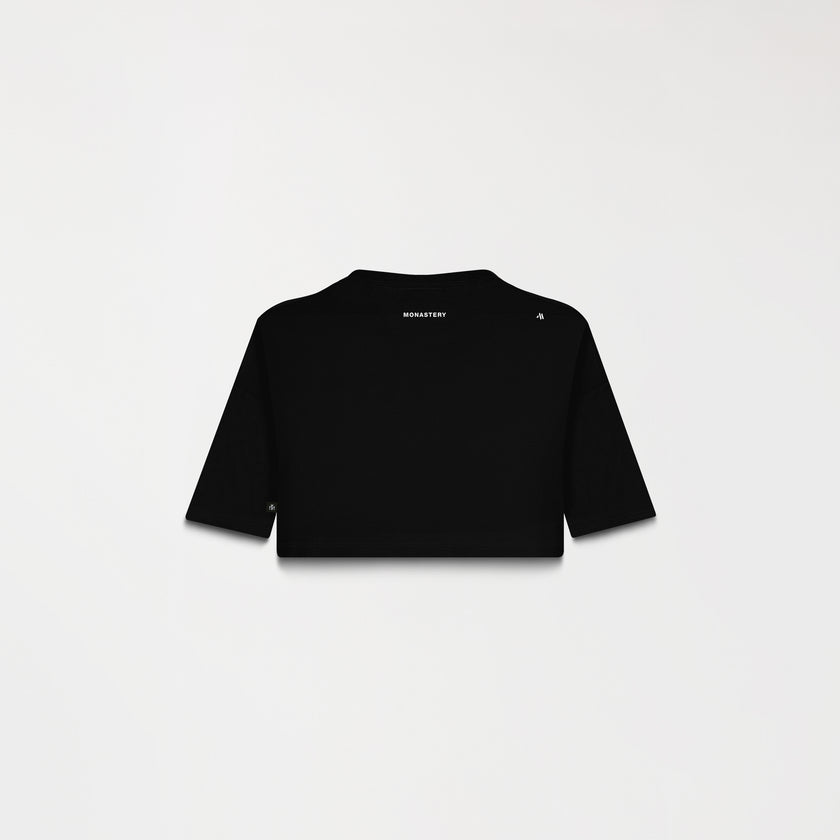 DUSTY CROP TOP BLACK W