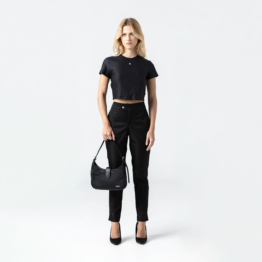 ESMME CROP TOP BLACK W