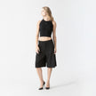 FAIRY KNITTED CROP TOP BLACK W