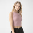 FAIRY KNITTED CROP TOP WOODROSE W