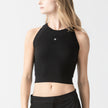 FAIRY KNITTED CROP TOP BLACK W