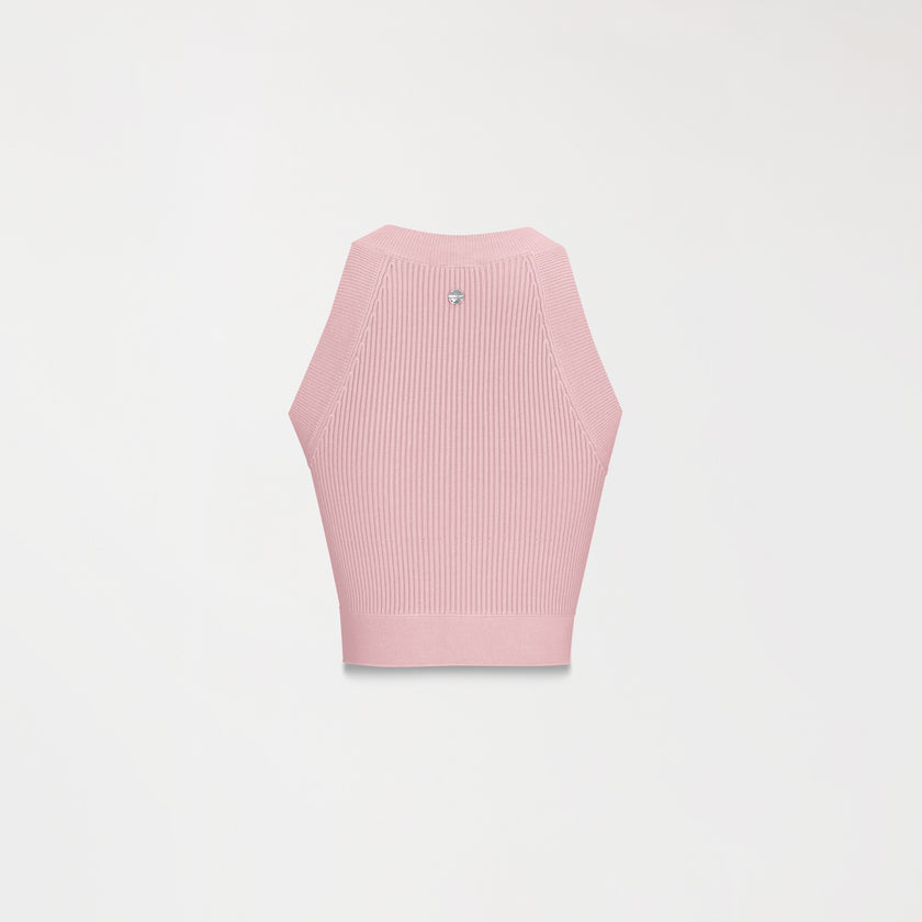 FAIRY KNITTED CROP TOP WOODROSE W