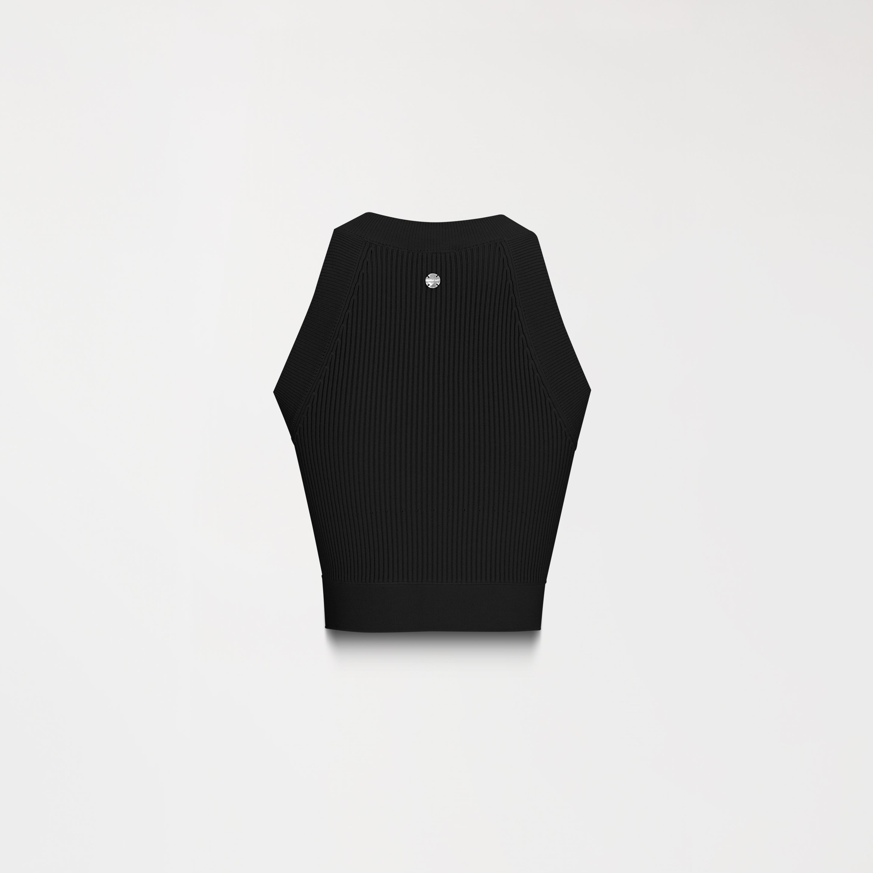 FAIRY KNITTED CROP TOP BLACK W