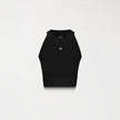 FAIRY KNITTED CROP TOP BLACK W