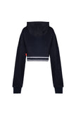 SINCRONIA HOODIE CROP BLACK