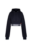 SINCRONIA HOODIE CROP BLACK