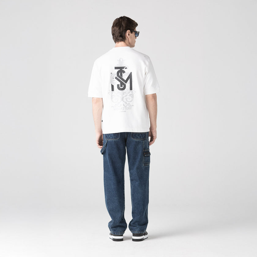 TEMPLUM T-SHIRT OVERSIZED MEN WHITE