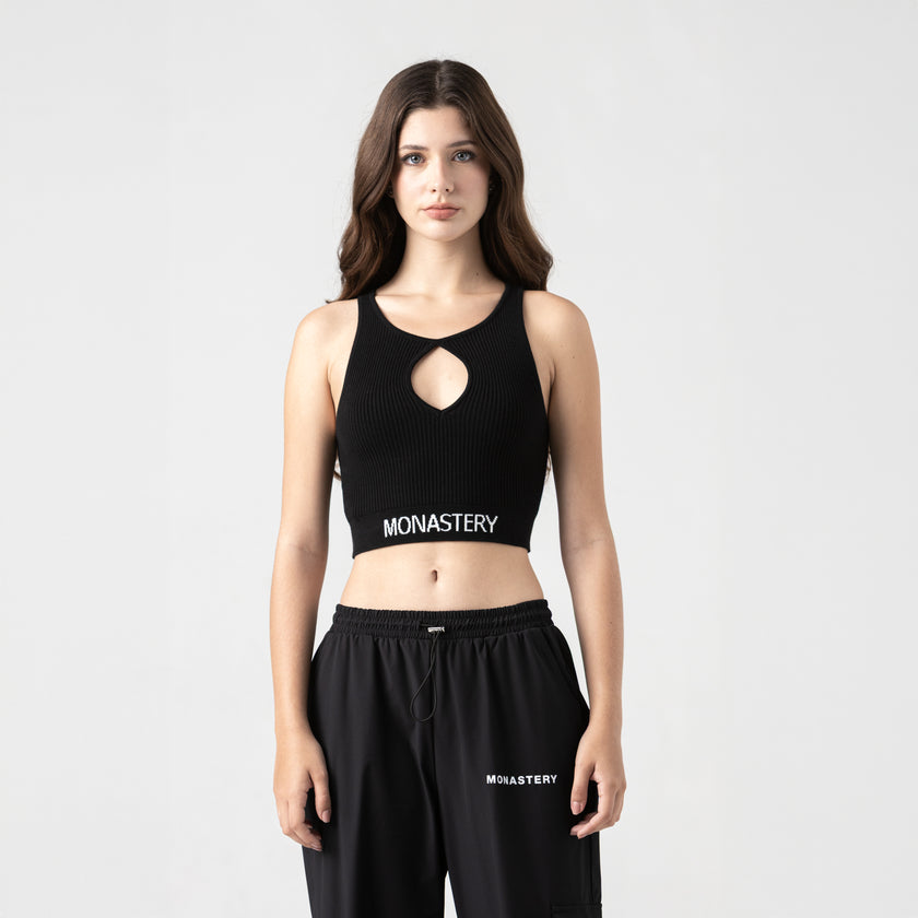 CLAIRE KNITTED TOP BLACK WOMEN