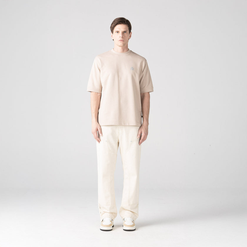 TEMPLUM T-SHIRT OVERSIZED MEN SIMPLY TAUPE