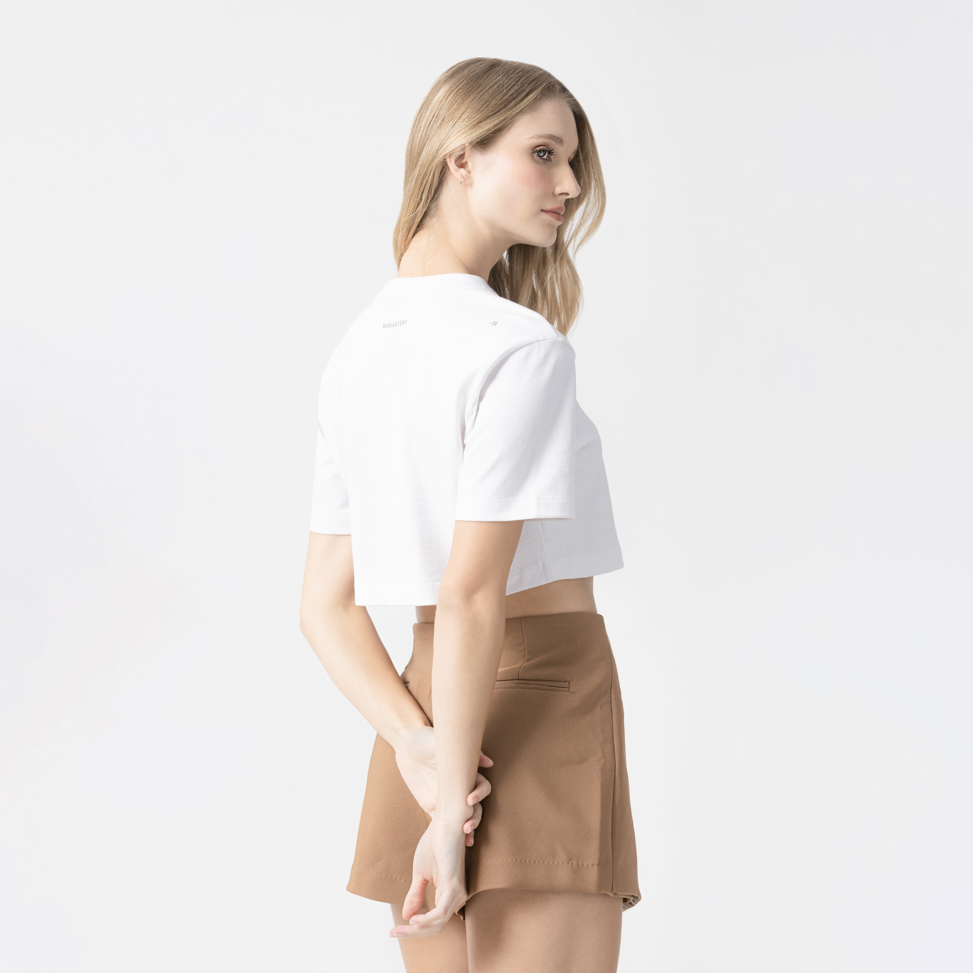 MED CROP TOP BLACK W