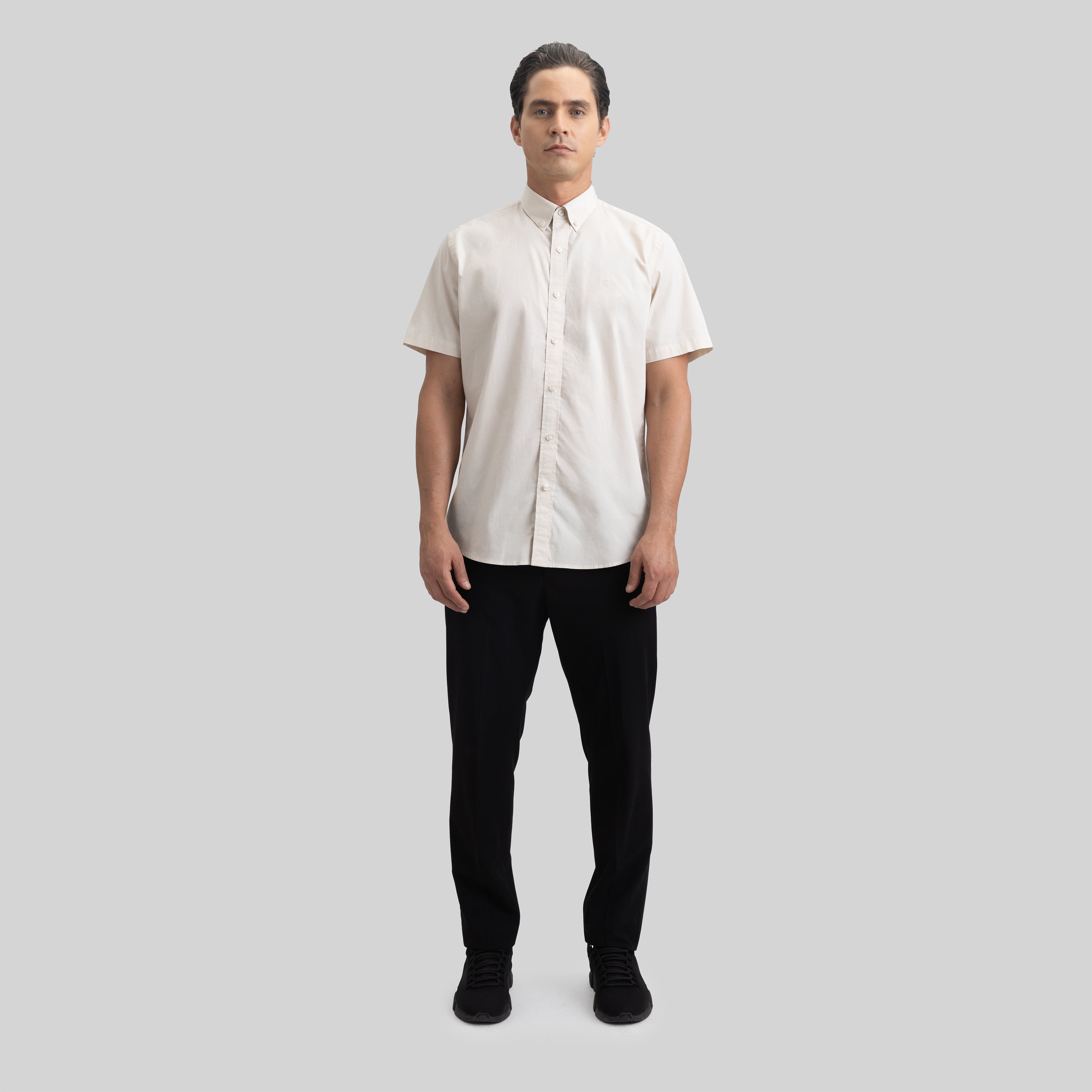 ASTON SHIRT MEN SPORT SHORBEAMT SLEEVE MOON