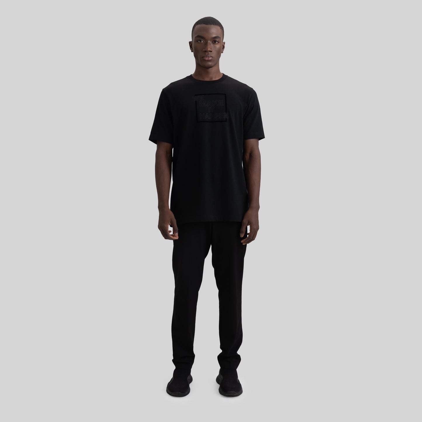 NUVOLARI T-SHIRT BLACK MEN REGULAR