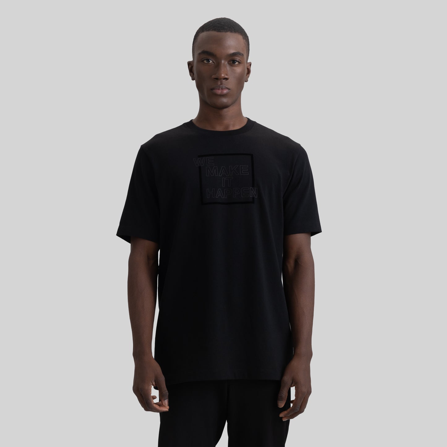 NUVOLARI T-SHIRT BLACK MEN REGULAR