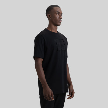 NUVOLARI T-SHIRT BLACK MEN REGULAR