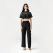 TESSIE CROP TOP BLACK W