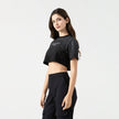 TESSIE CROP TOP BLACK W