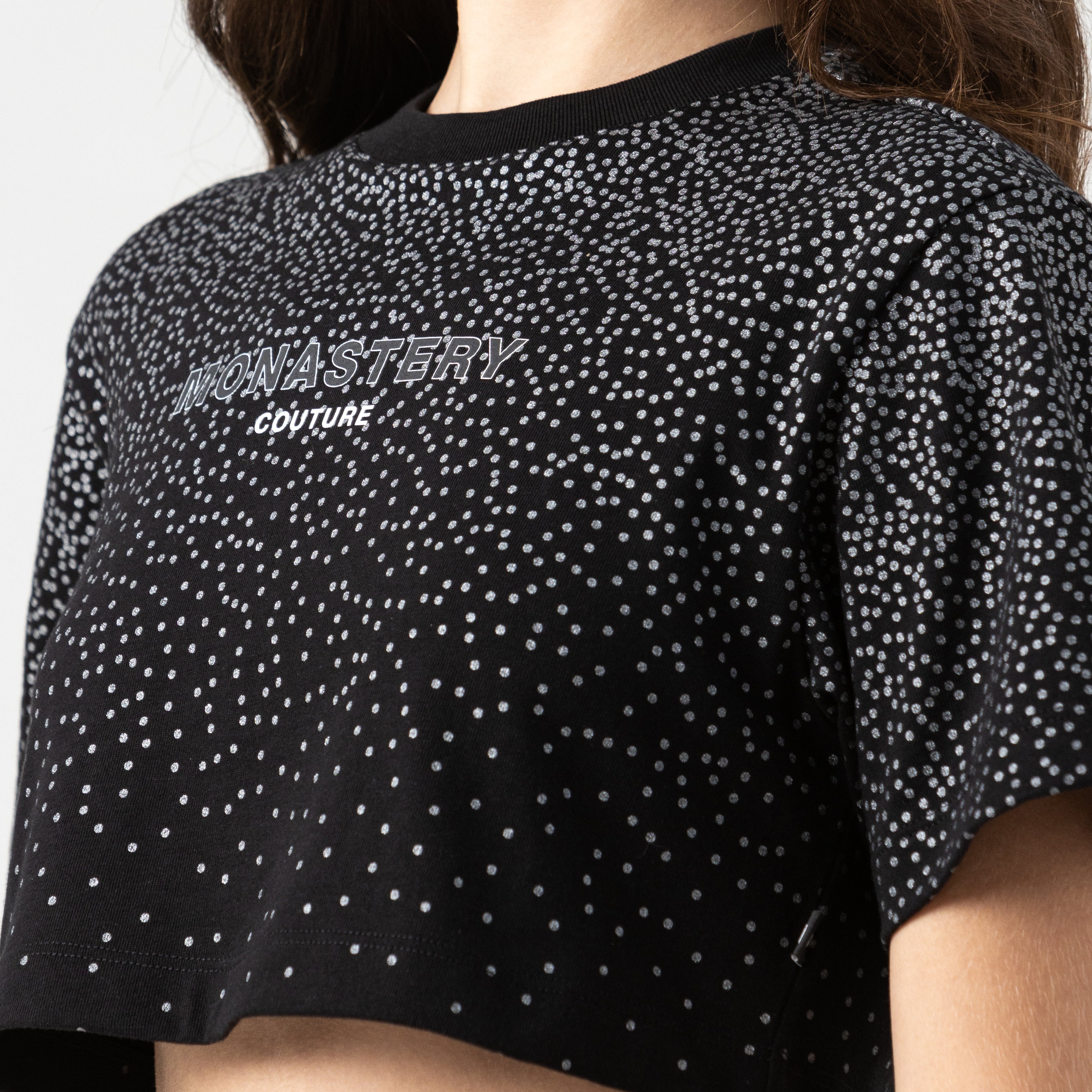 TESSIE CROP TOP BLACK W
