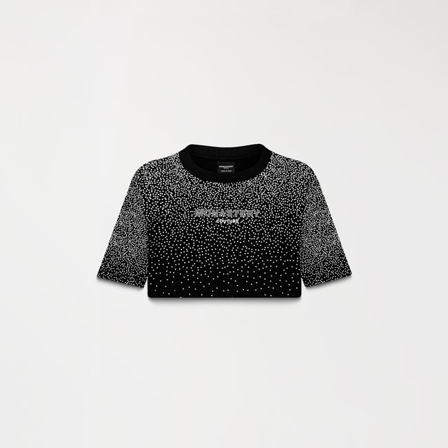 TESSIE CROP TOP BLACK W