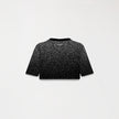 TESSIE CROP TOP BLACK W