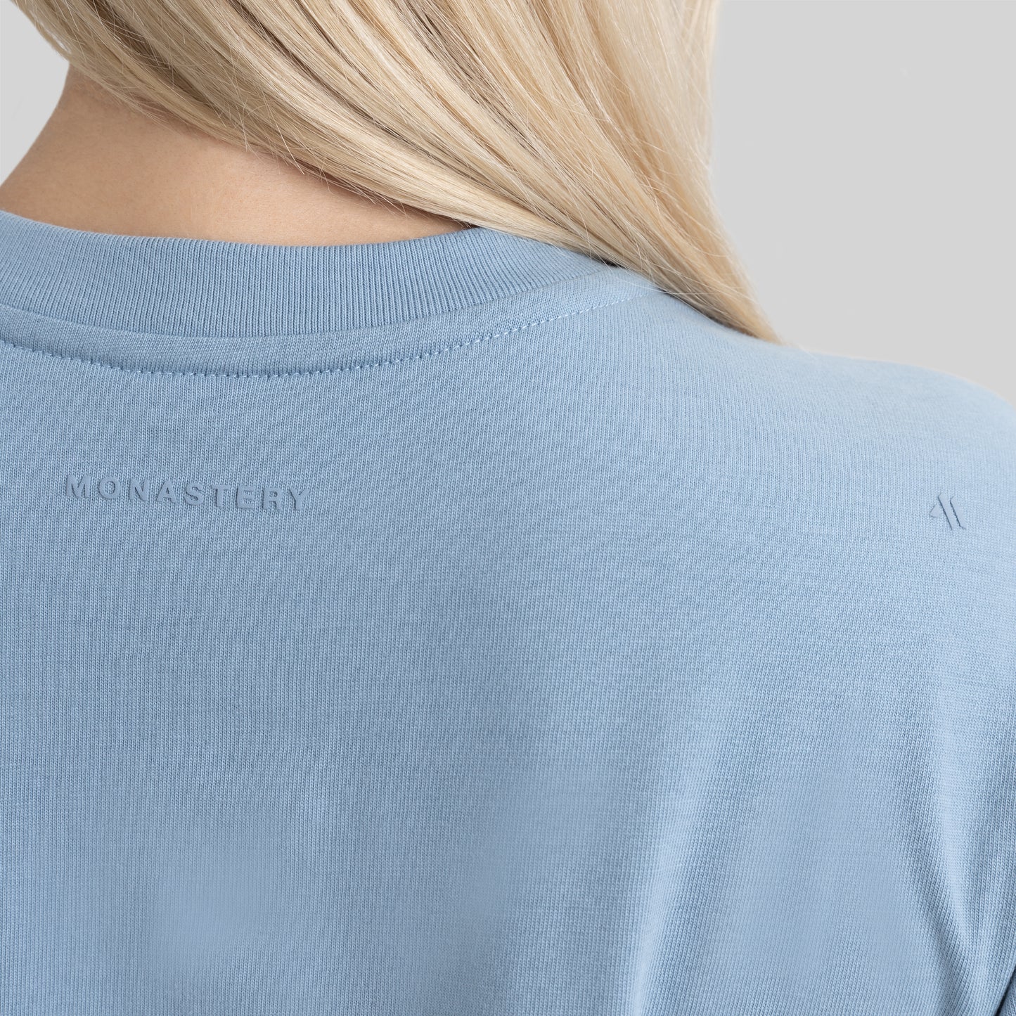 VETTEL CROP TOP FADED DENIM W
