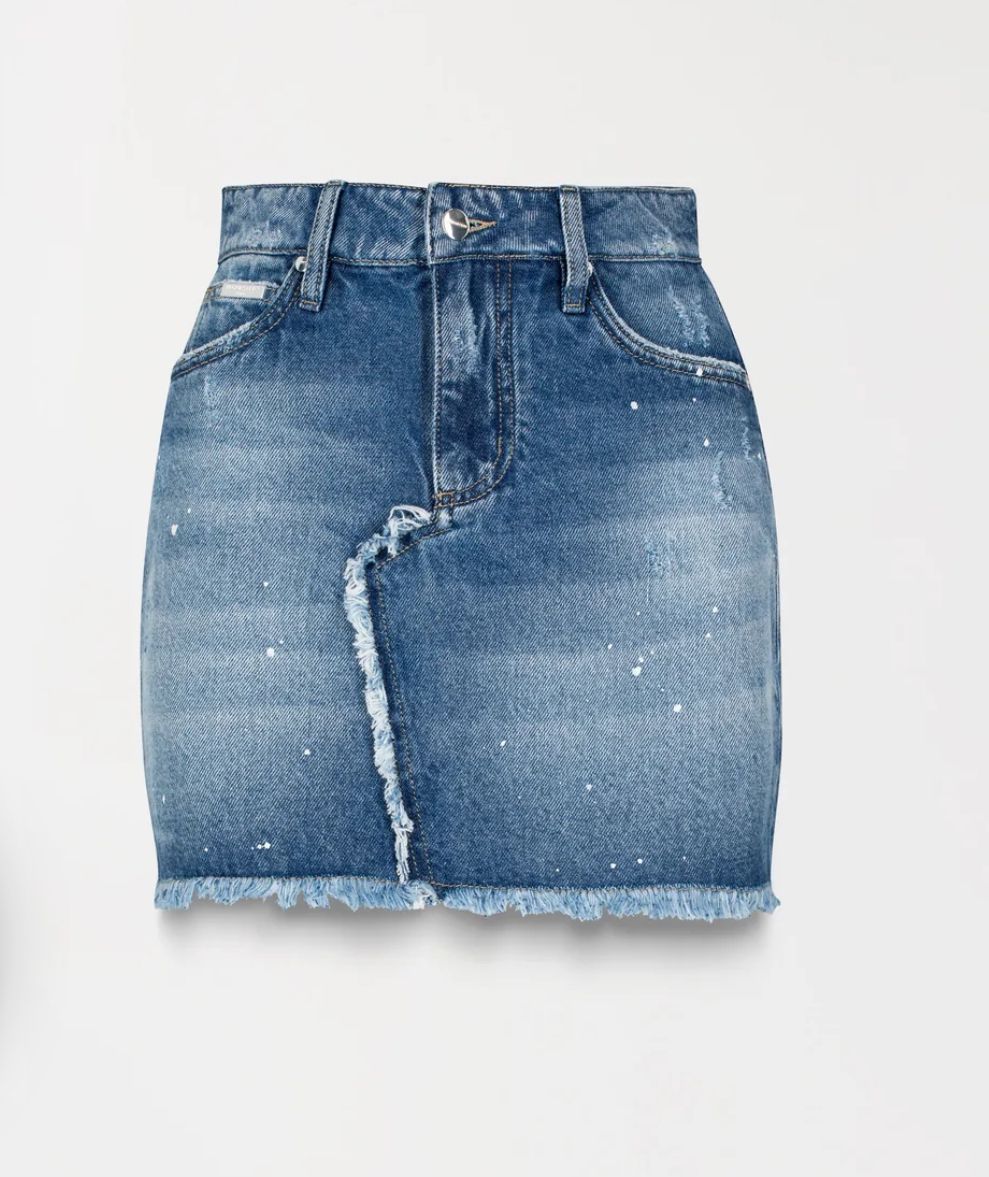 FLORA SKIRT BLUE DENIN