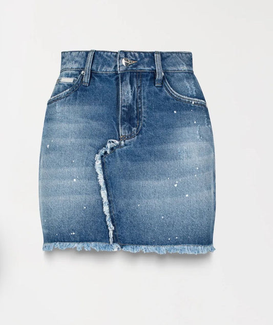 FLORA SKIRT BLUE DENIN