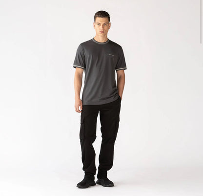 WINEHILL T-SHIRT BLACK OYSTER