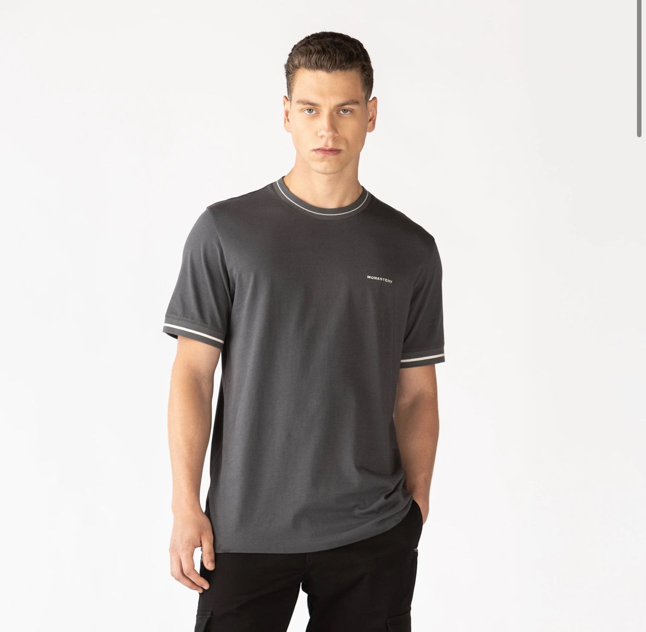 WINEHILL T-SHIRT BLACK OYSTER