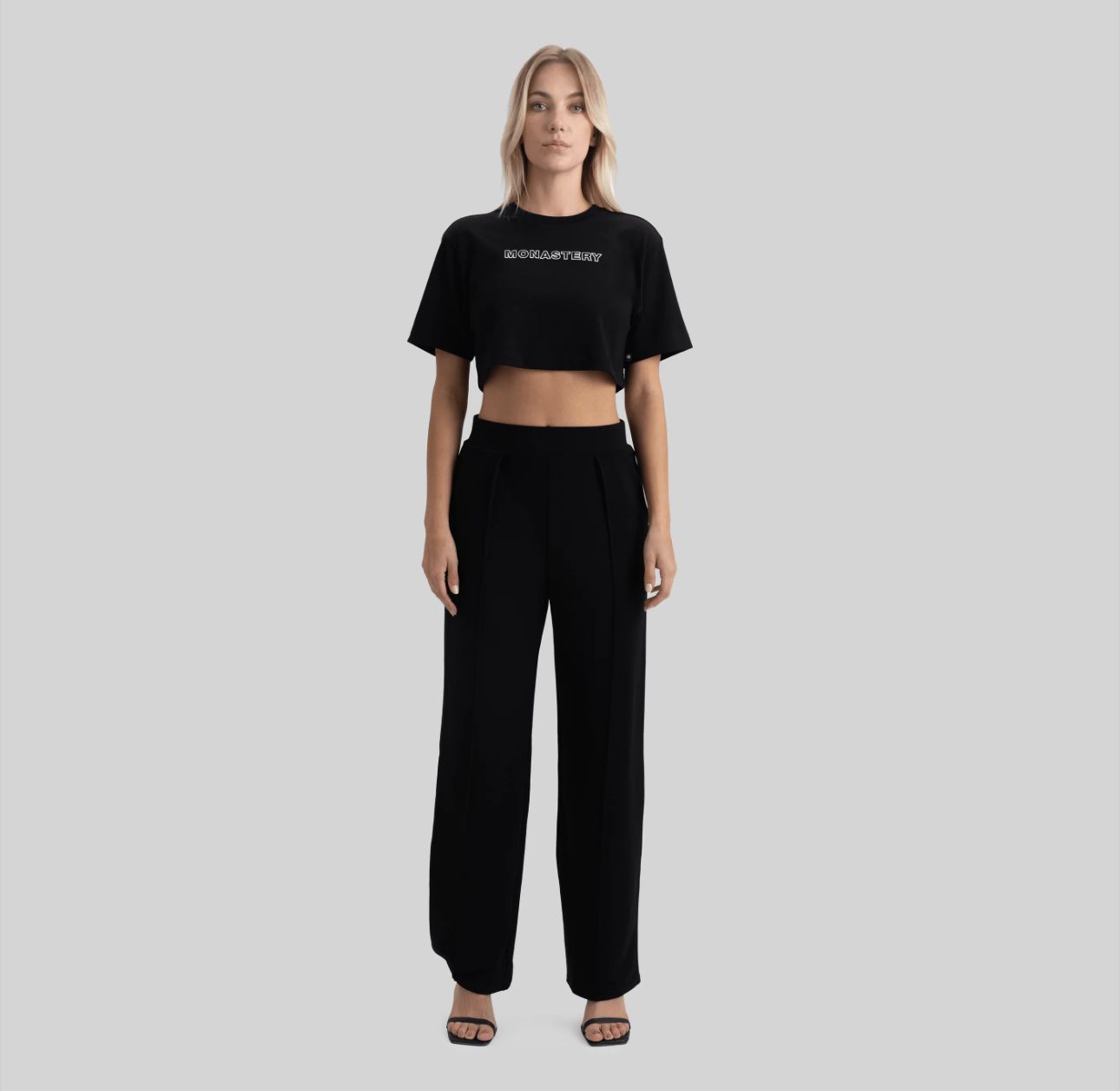 LYKAN CROP TOP BLACK W
