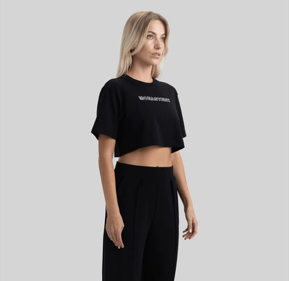 LYKAN CROP TOP BLACK W